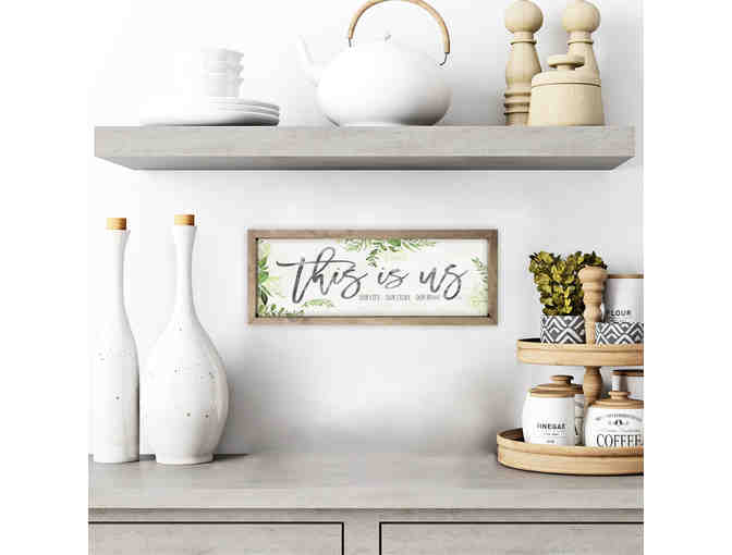 Wood Wall Decor Sign: This Is Us Our Life Our Story