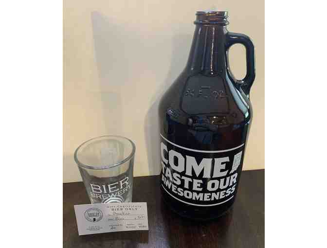 Bier Brewery Growler and $20 Gift Certificate - Indianapolis