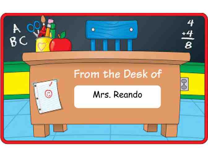 Mrs. Reando's Desk for the Day! (K)