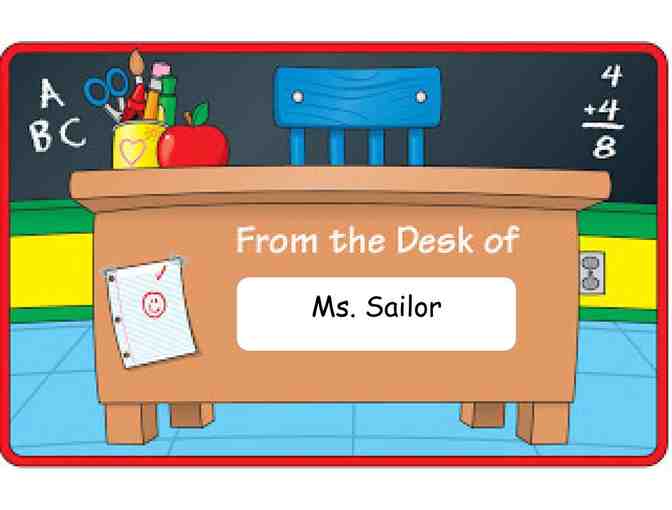 Ms. Sailor's Desk for the Day! (2nd Grade)