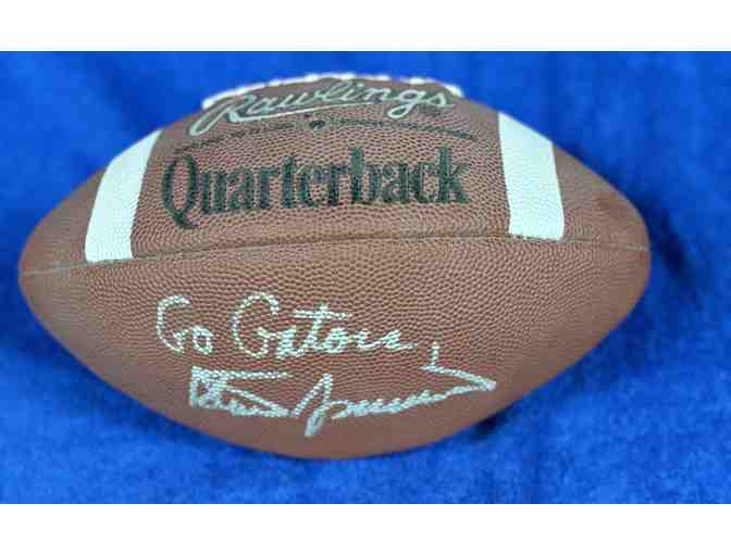 Florida Gator Coach Steve Spurrier and Danny Wuerffel Autographed Football