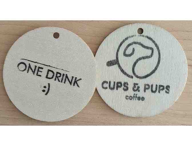 Five 'Free Drink Chips' to Cups and Pups Coffee on Edgewater Drive