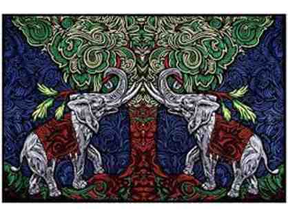 3D Elephant Tapestry