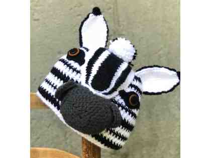 Hand-Crafted Zebra Hat!