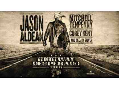 Two Jason Aldean concert tickets at Xfinity Center Mansfield!