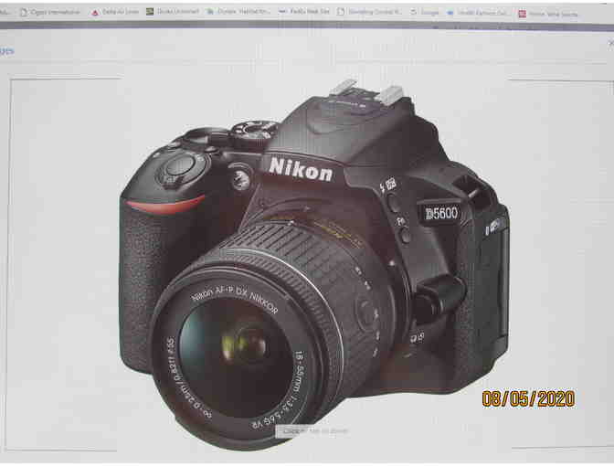 Nikon D5600 DSLR Camera with AF-P DX Nikkor 18-55mm VR Lens Black