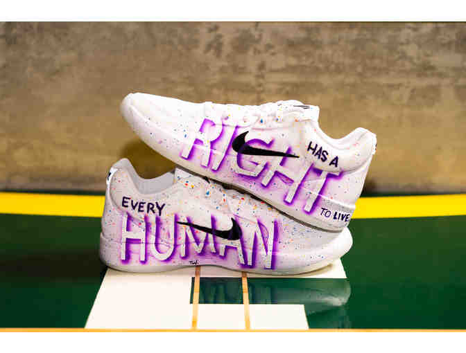 Mackenzie Holmes Custom SIGNED Game Worn Sneakers