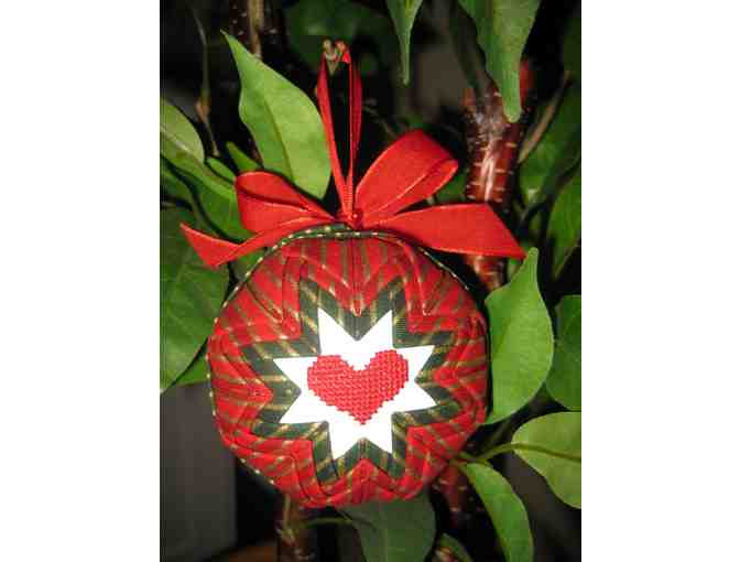 Bichon Christmas Ornament - Red