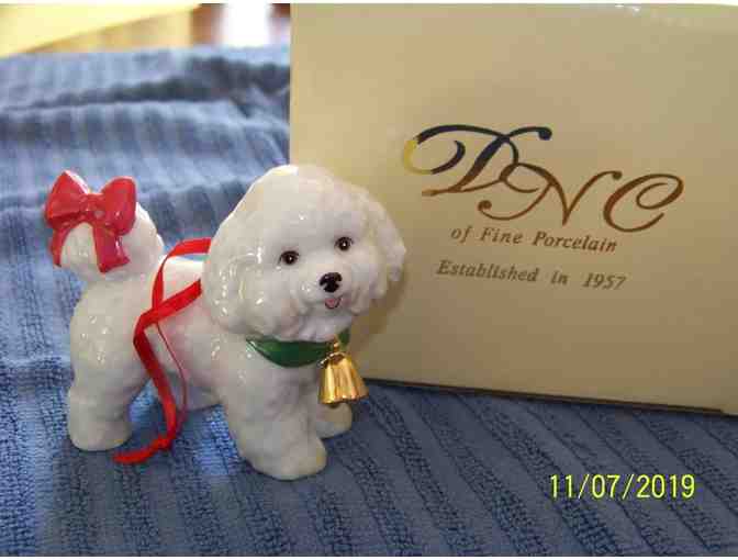 DNC Porcelain Bichon Christmas Ornament