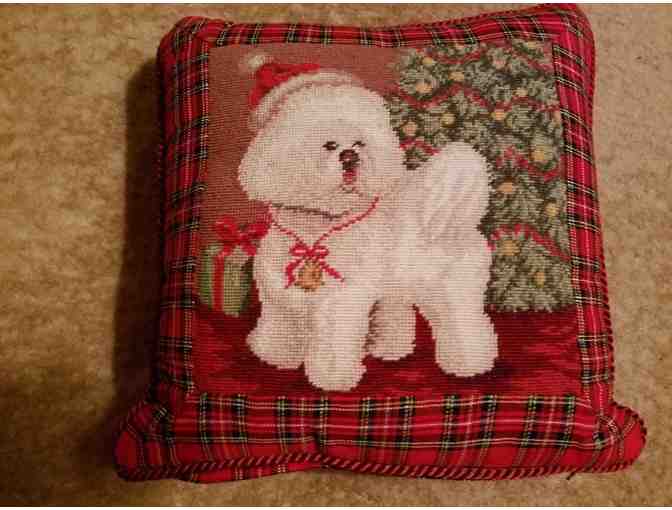 Bichon Christmas Pillow