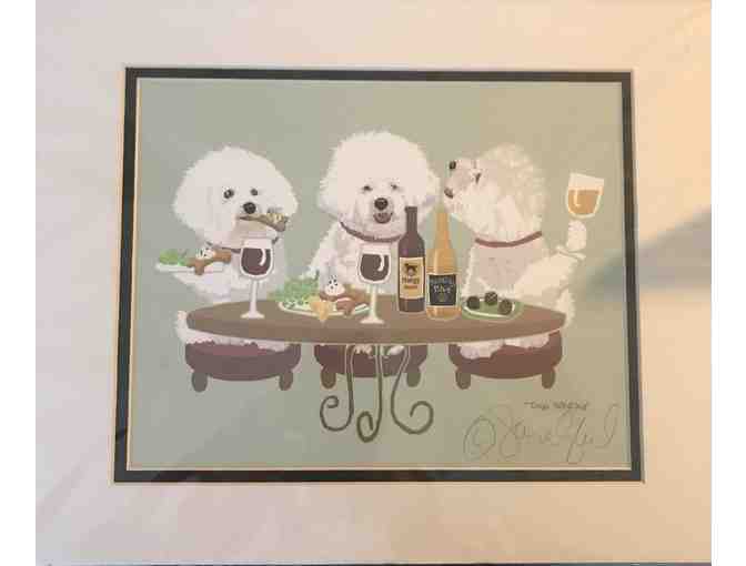 Dogs WINEing print