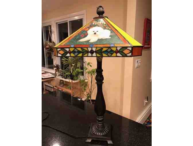 Danbury Mint Bichon Frise lamp - Rare!