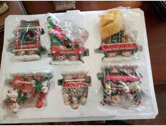Danbury Mint Bichon Frise Christmas Express Train