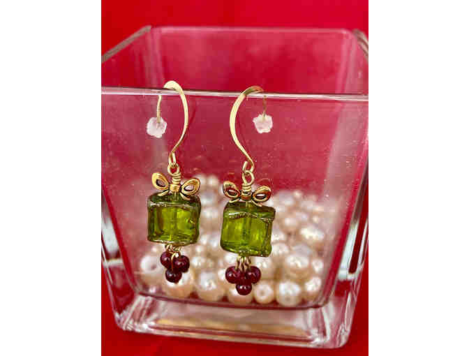 Gift's of Green and Holly Earrings