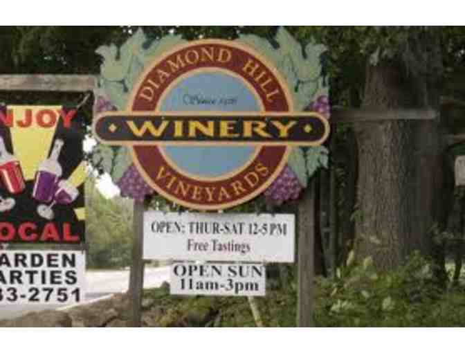 Wine Tasting for 10 at Diamond Hill Vineyards & Bottle of Cranberry Apple Wine