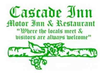 $50 Gift Certificate for the Cascade Inn Restaurant Lake Placid