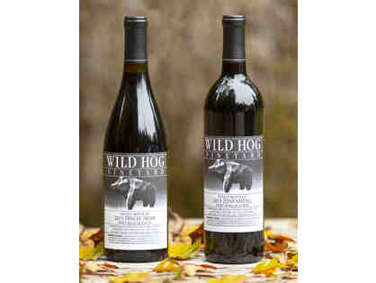 2015 Wild Hog Zinfandel and 2015 Wild Hog Pinot Noir (one bottle each)