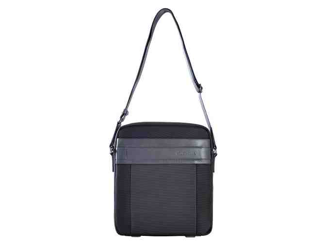 Messenger Bag-Ballistic Nylon with leather-Gray - Photo 1