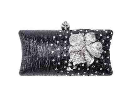 Orchid Clutch Black