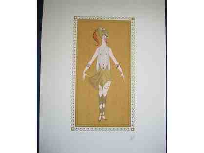 Erte Lady Dancer Warrior Autographed & Numbered Lithograph