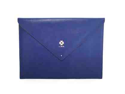 Percy Envelope Clutch - Cobalt Blue