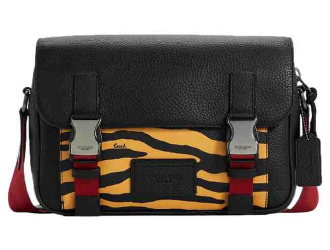 Coach 6801 -Tiger Print Gunmetal/Honey Black Multi Leather Cross Body Bag - Photo 1