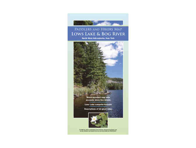 Lows Lake & Bog River Paddlers and Hikers Map