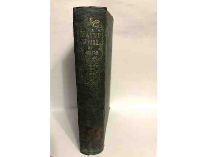 FIRST EDITION - MAINE WOODS. THOREAU. Ticknor & Fields, 1864. Green Cloth.