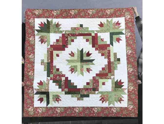Handcrafted Christmas Quilt from Madras textile artist Kae Moon