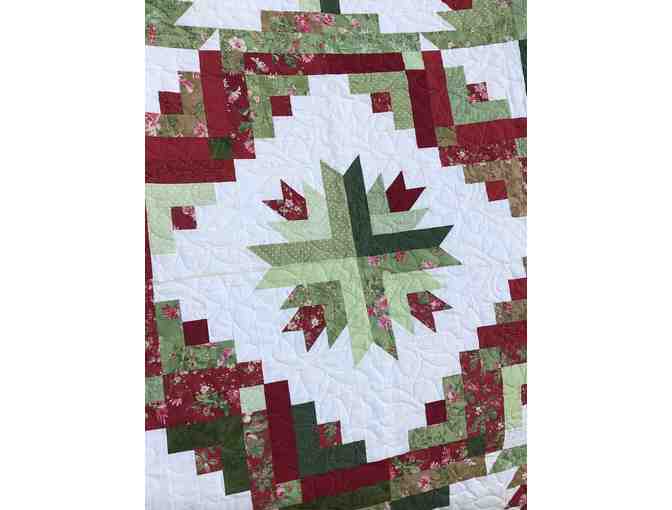 Handcrafted Christmas Quilt from Madras textile artist Kae Moon