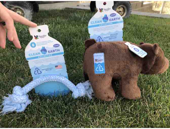 Clean Earth Bear Stuffy and Small Rope Toy