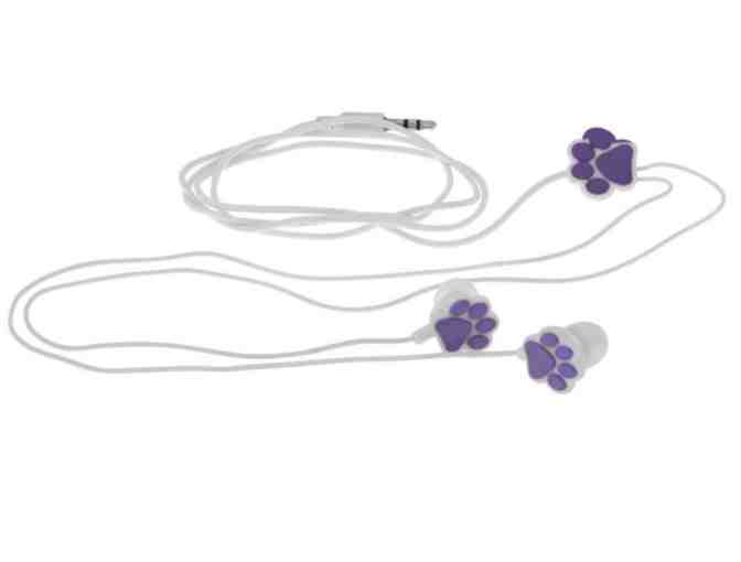 Purple Paw Earbuds