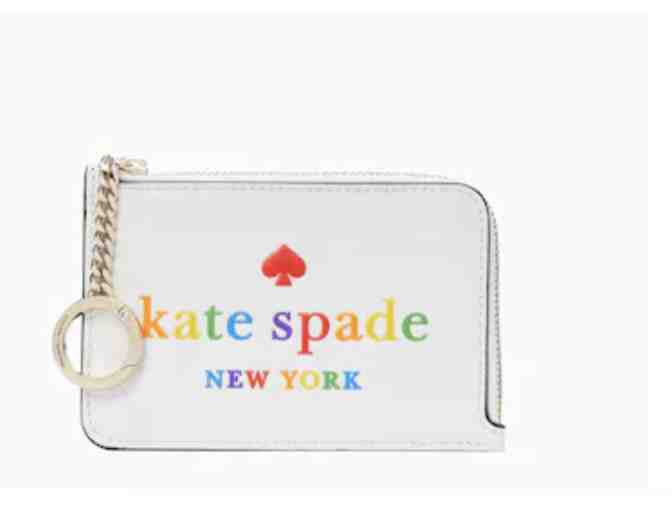 Kate Spade Rainbow Medium L-zip Card Holder - Photo 1