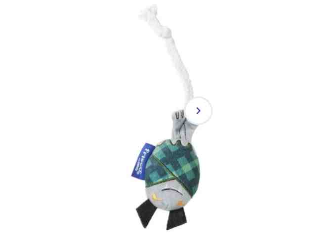 Halloween Cutie Bat Plush Cat Toy with Catnip - Green Plaid - Photo 1