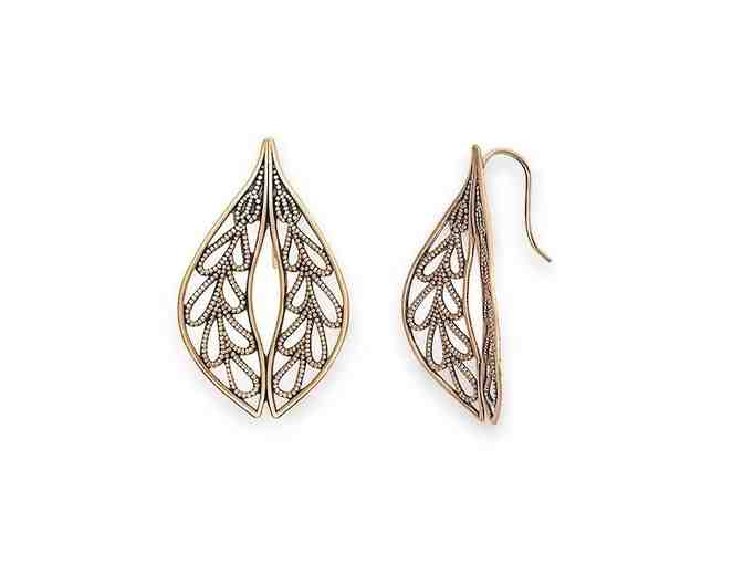 Alex and Ani Leaf Drop Earrings - Photo 1