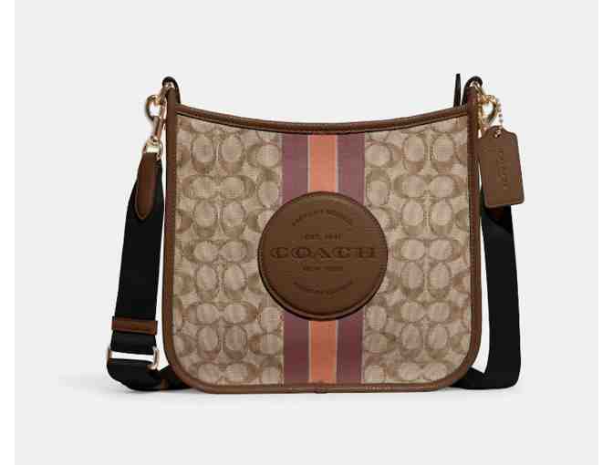 Coach Dempsey File Bag in Signature Jacquard with Stripe And Coach Patch - Photo 1