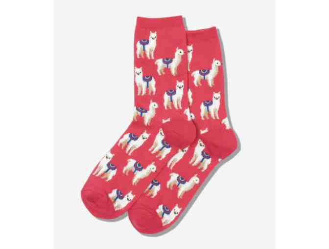 HOTSOX Womens Llamas Crew Socks - Photo 1