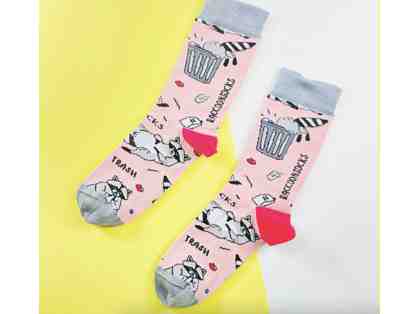 Raccoon Socks - Pink
