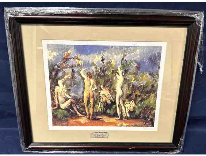 Paul Cezanne Bathers - Colored Lithograph with Certificate of Authenticity