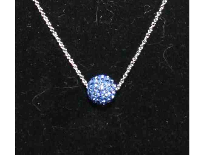 Crystal Ceralun Pave Ball Necklace