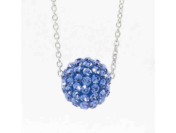Crystal Ceralun Pave Ball Necklace