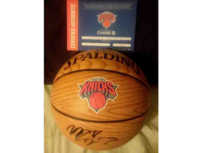 NY Knicks Mitchell Robinson Autographed Basketball