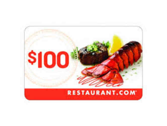 $100 Restaurant.com gift card
