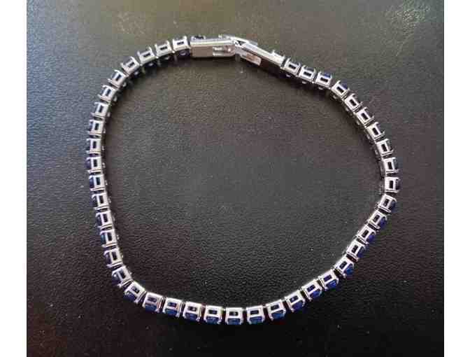 18K Sapphire Tennis Bracelet