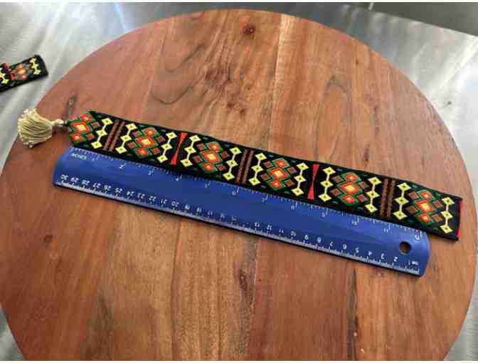 Fabric Bookmark | Bold Design & Gold Tassle