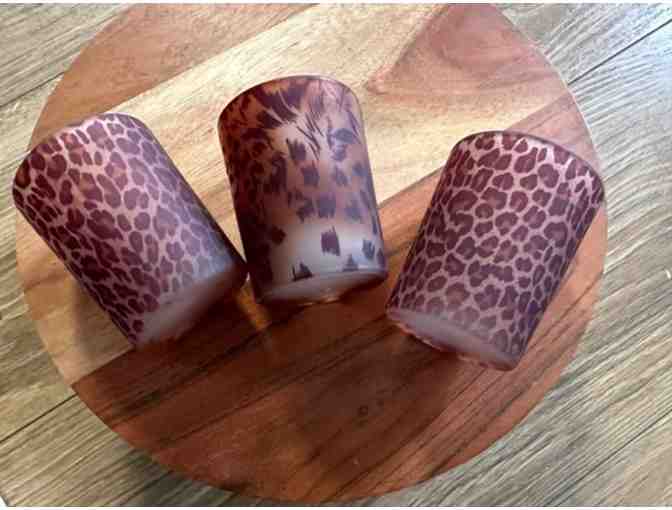 Animal Print Glass Votive Set - Photo 1