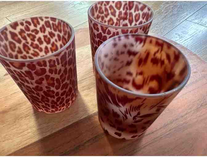 Animal Print Glass Votive Set - Photo 2