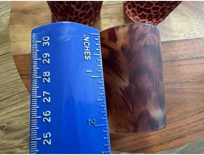 Animal Print Glass Votive Set - Photo 3
