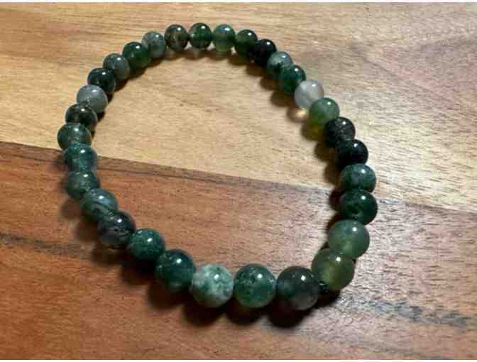 Stone Bracelet | Moss Agate | Balance & Communication