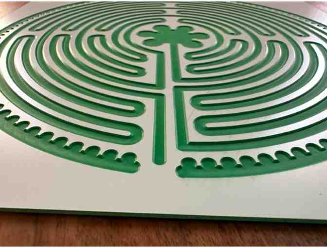 Chartres Labyrinth | LIMITED EDITION | Green & White Acrylic